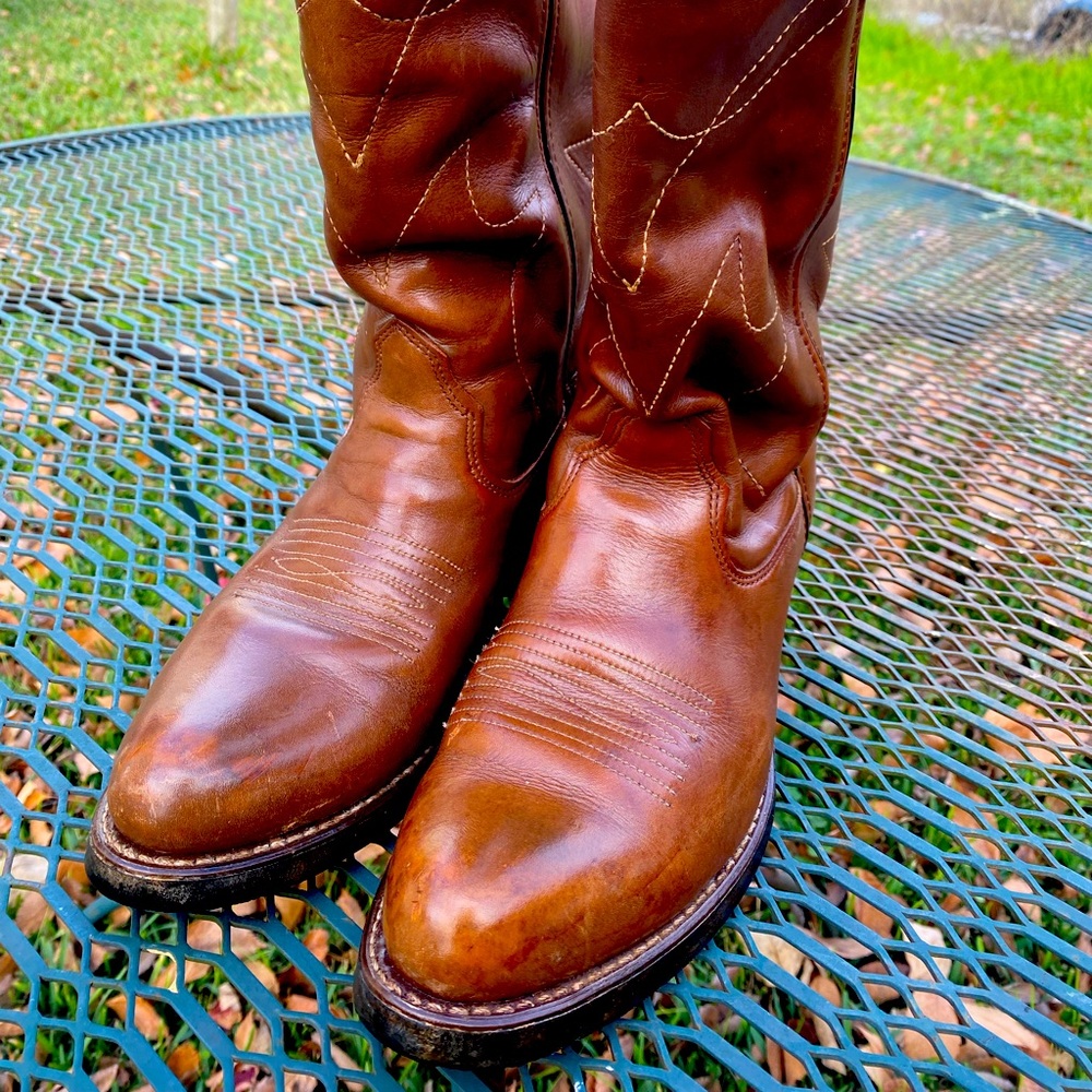 Handmade leather boots